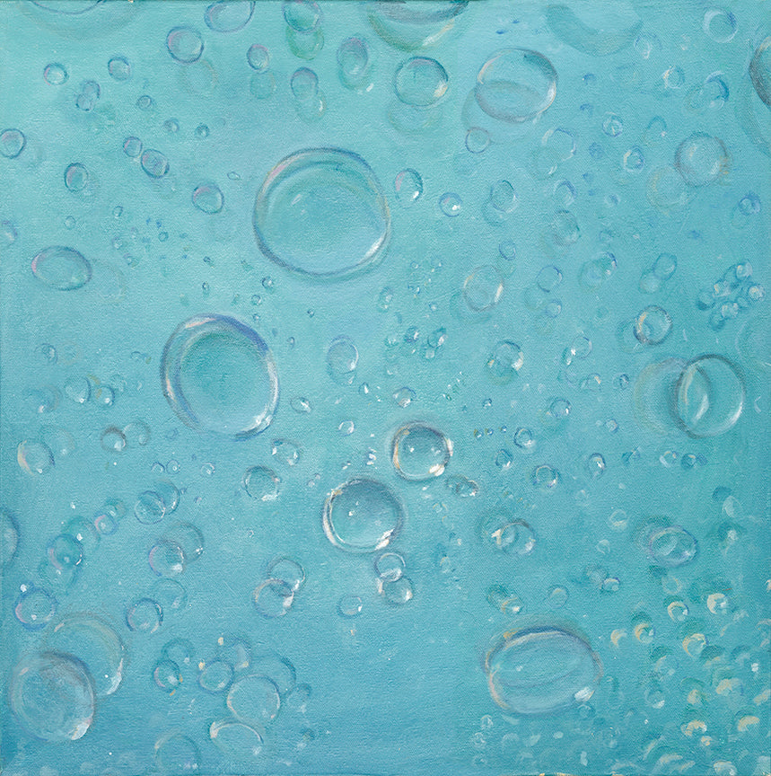 (water droplets) acrylic painting