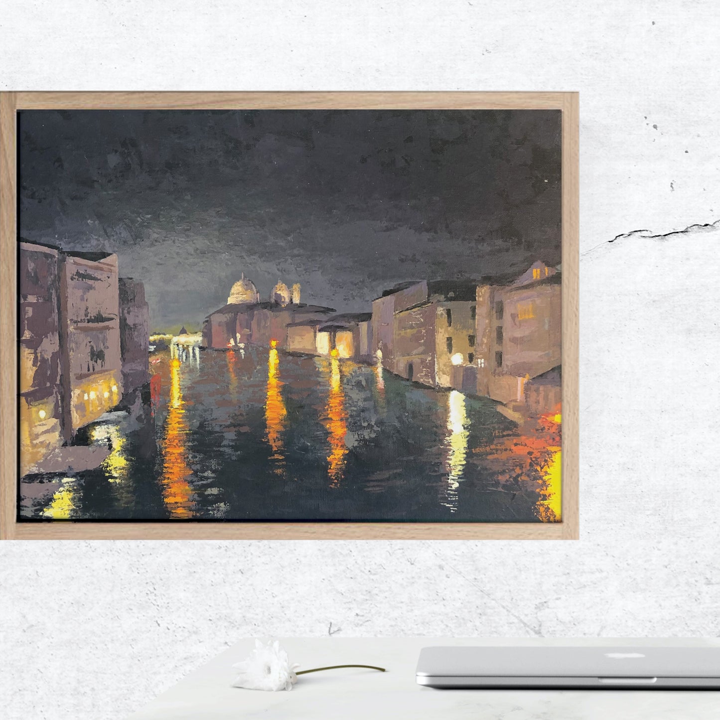 (a venetian evening) acrylic painting