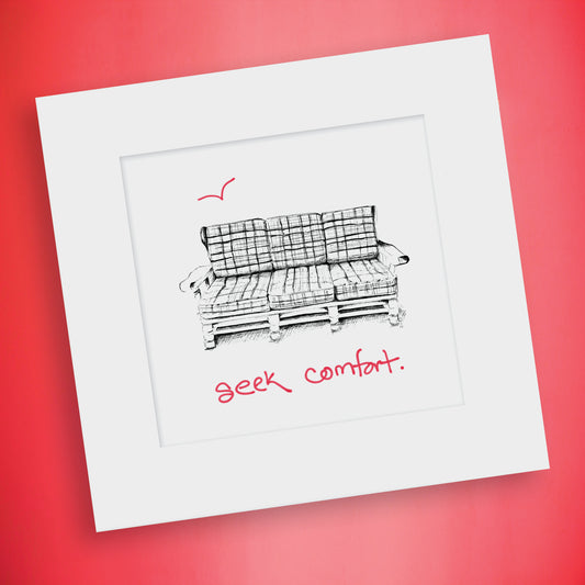 (seek comfort) matted print